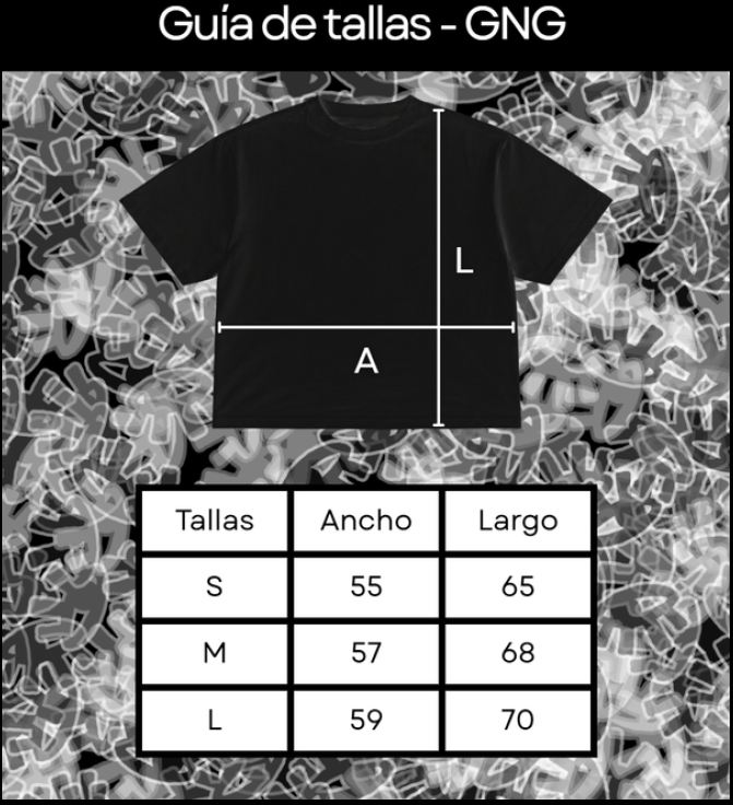 Guía de tallas Boxy GNG